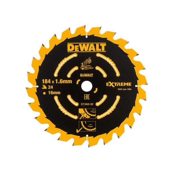 Cordless Mitre Saw Blade For DCS365 184 x 16mm x 24T