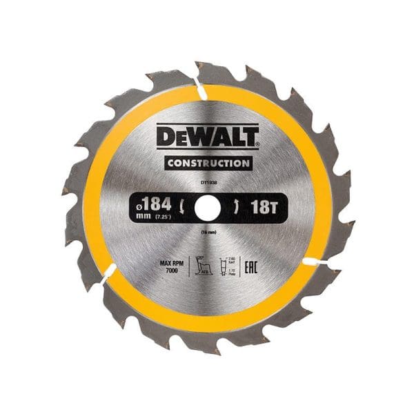 Portable Construction Circular Saw Blade 184 x 16mm x 18T