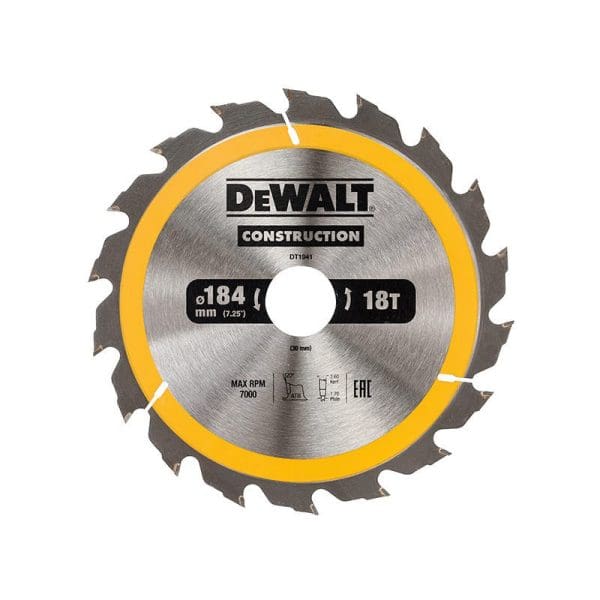 Portable Construction Circular Saw Blade 184 x 30mm x 18T
