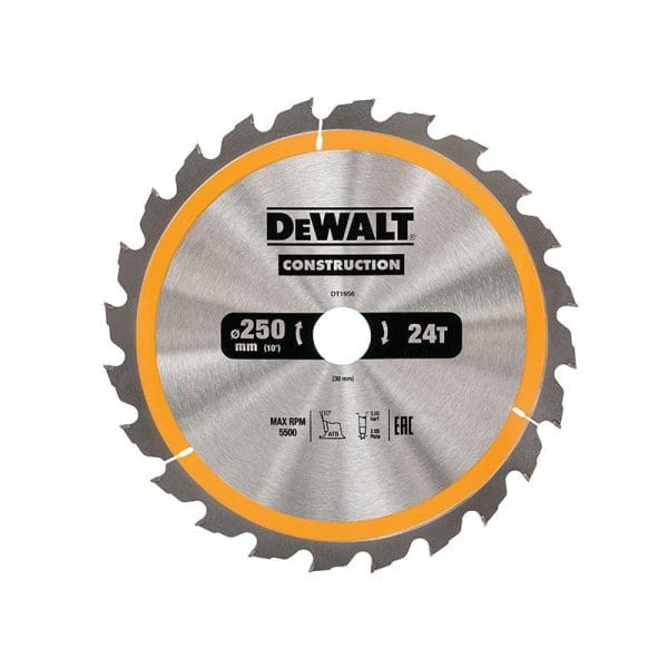 Stationary Construction Circular Saw Blade 250 x 30mm x 24T