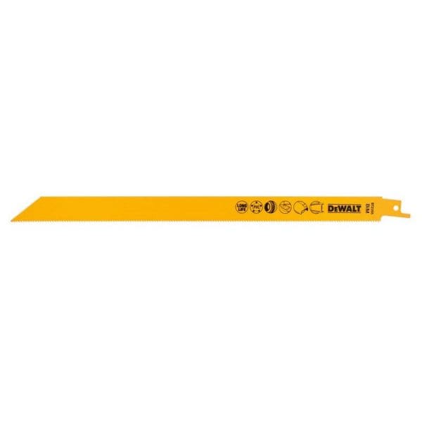 Bi-Metal Reciprocating Blade for Metal Rubber and Fibreglass 305mm (Pack 5)