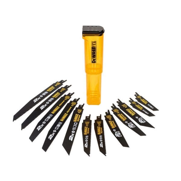 DT2441L 2X Life Reciprocating Saw Blade Set, 12 Piece