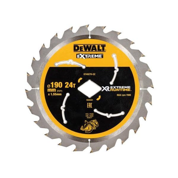 Extreme Runtime FlexVolt Circular Saw Blade 190mm x Diamond x 24T
