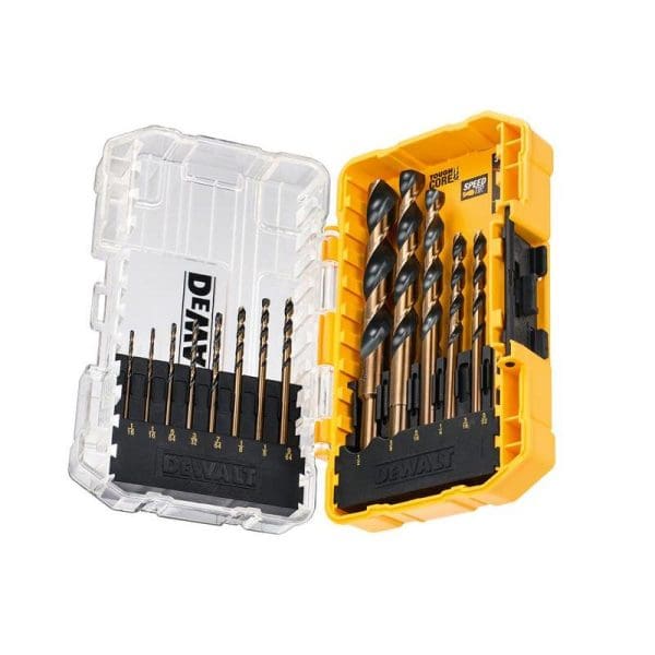 DT70727 Black and Gold HSS Drill Set, 14 Piece