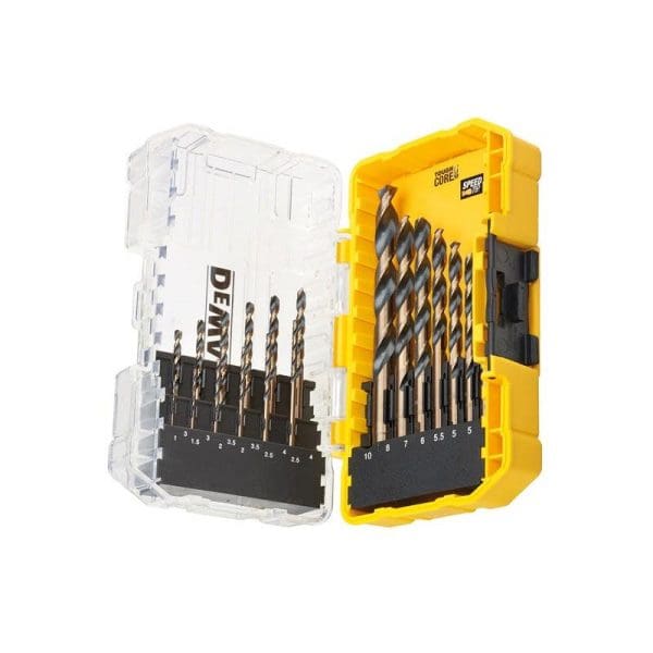 DT70728 Black and Gold HSS Drill Set, 19 Piece