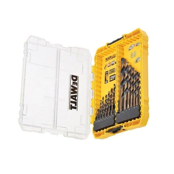 DT70755 Black and Gold HSS Drill Set, 21 Piece