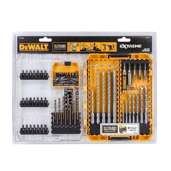 DT70760 Mixed Drill and Bit Set, 68 Piece