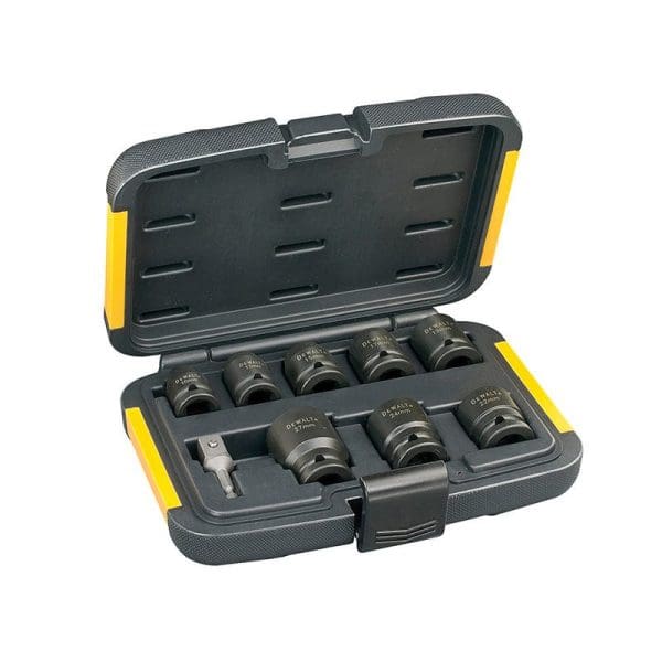 DT7507 Impact Socket Set of 9 Metric 1/2in Drive