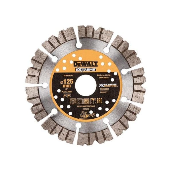 DT90294 Extreme Diamond Cutting Blade 125 x 22.23mm