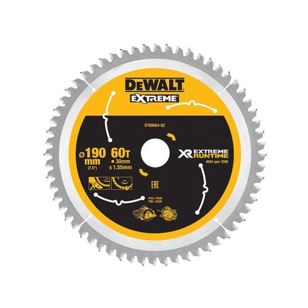 XR FlexVolt Circular Saw Blade 190 x 30mm x 60T