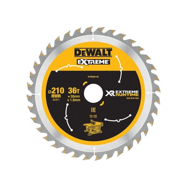 XR FlexVolt Table Saw Blade 210 x 30mm x 36T