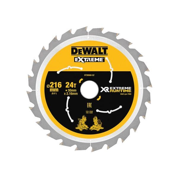 XR FlexVolt Circular Saw Blade 216 x 30mm x 24T