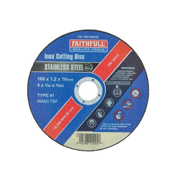 Inox Cutting Disc 100 x 1.2 x 16mm