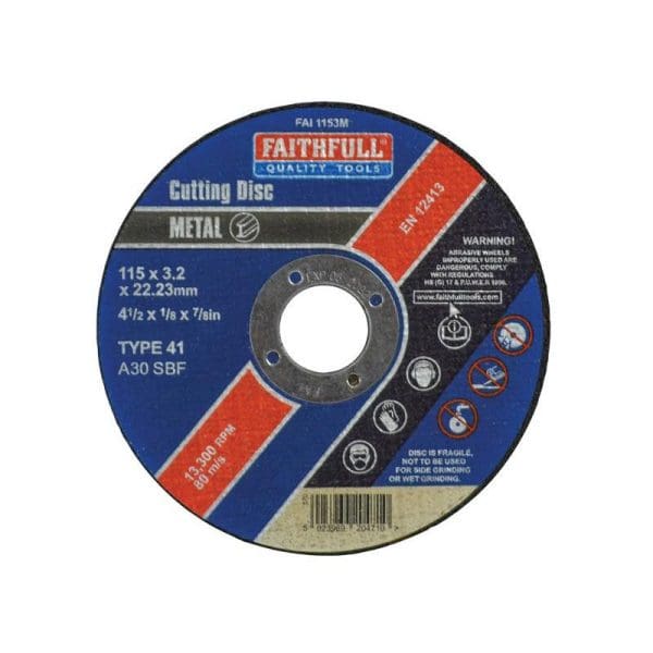 Metal Cut Off Disc 115 x 3.2 x 22.23mm