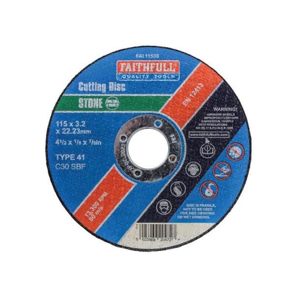 Stone Cut Off Disc 115 x 3.2 x 22.23mm