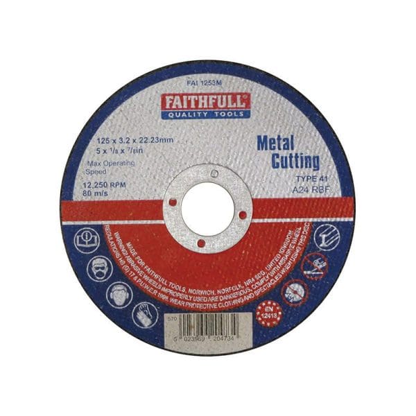 Metal Cut Off Disc 125 x 3.2 x 22.23mm