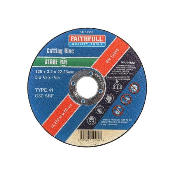 Stone Cut Off Disc 125 x 3.2 x 22.23mm