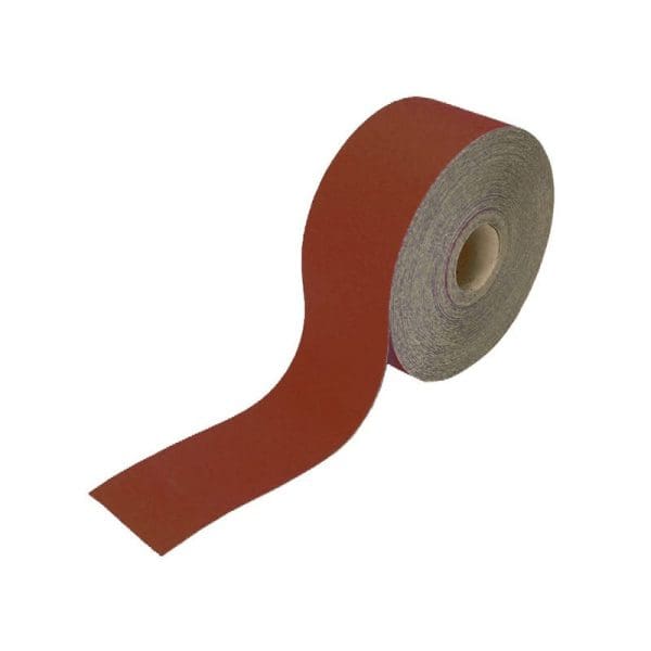 Aluminium Oxide Sanding Paper Roll Red Heavy-Duty 115mm x 50m 40G