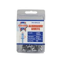 Aluminium Rivets 4 x 13mm Long Pre-Pack of 50