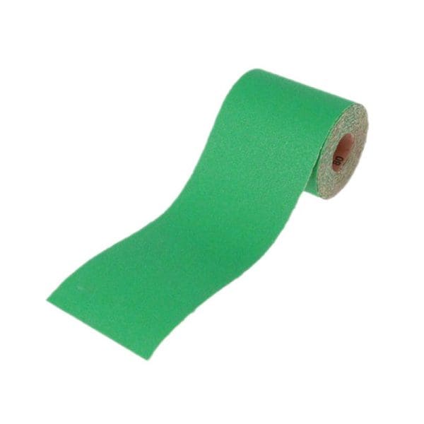 Aluminium Oxide Sanding Paper Roll Green 115mm x 5m 80G