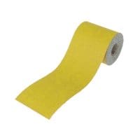 Aluminium Oxide Sanding Paper Roll Yellow 115mm x 5m 80G