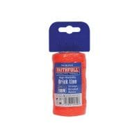 Hi-Vis Nylon Brick Line 100m (330ft) Orange