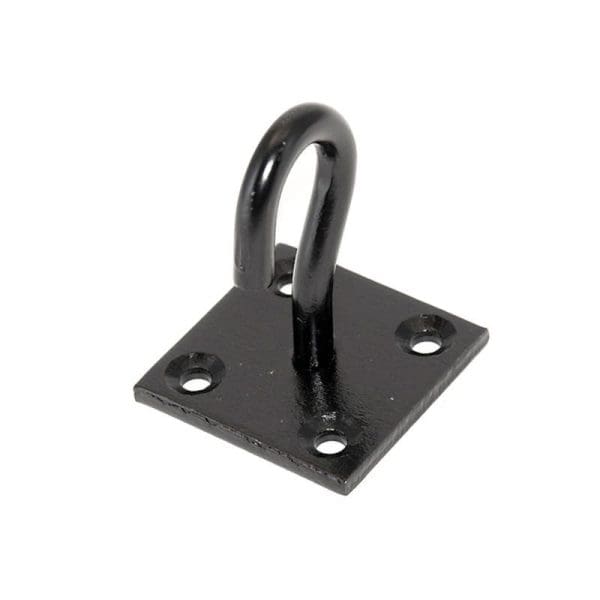 Hook On Plate - Black Japanned