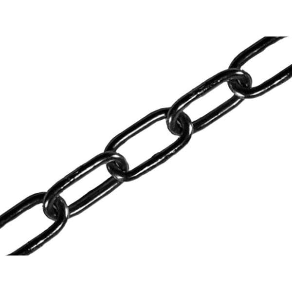 Black Japanned Chain 4.0mm x 2.5m - Max. Load 120kg