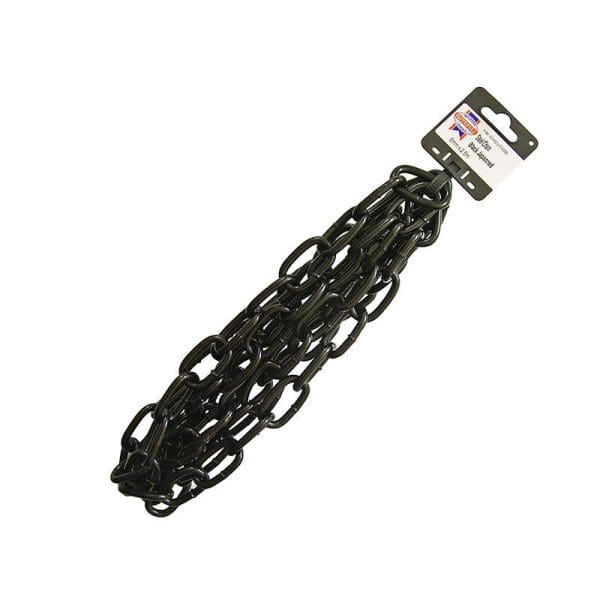 Black Japanned Chain 6.0mm x 2.5m - Max. Load 250kg