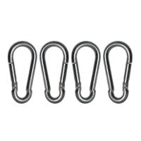 Fire Brigade Snap Hook 6mm Zinc Plated (Pack 4)