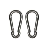 Fire Brigade Snap Hook Stainless Steel 6mm (Pack 2)