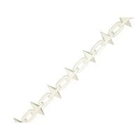 Plastic Chain 6mm x 12.5m White Spiked