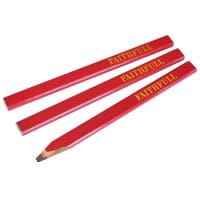 Carpenter's Pencils - Red / Medium (Pack 3)