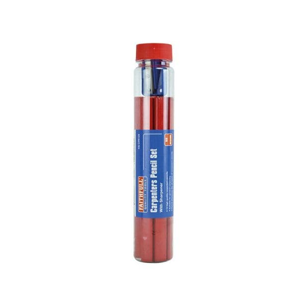 Carpenter's Pencils Tube and Sharpener