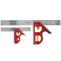 Combination Square Twin Pack 150mm (6in) and 300mm (12in)