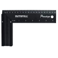 Prestige Try Square Black Aluminium 200mm (8in)