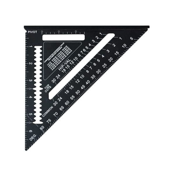 Prestige Quick Square Black Aluminium 178mm (7in)