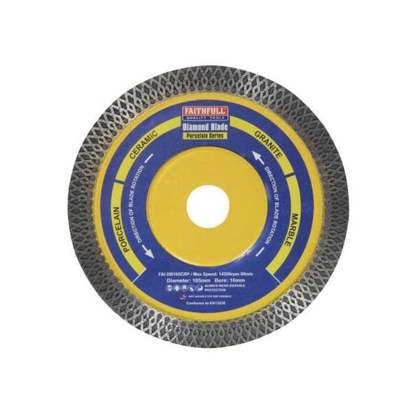 Porcelain Diamond Blade 105 x 16mm