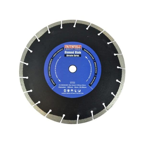 Abrasive Diamond Blade 300 x 20mm