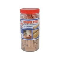 Wood Dowels Fluted 40 x 10mm (Tub 100)