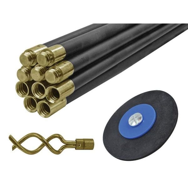 Universal Drain Clean Set (10 x Rods Plunger and Worm)