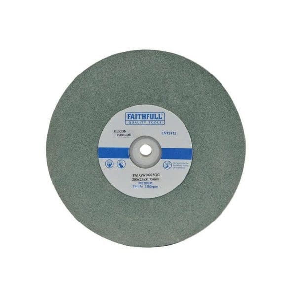 General Purpose Grinding Wheel 200 x 25mm Green Grit
