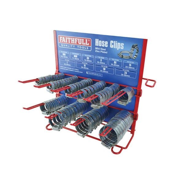 Hoseclip Display C/W Stock 100Pc