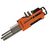 Long Arm Ball End Hex Key Set, 9 Piece (1.5-10mm)
