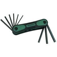Folding Hexagon Key Set, 9 Piece (5/64 - 1/4in)