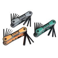 Metric, Imperial and TORX Folding Hexagonal Key Set, 25 Piece