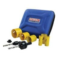 Universal Varipitch Holesaw Electrician's Kit, 9 Piece 16-51mm