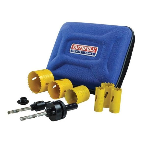 Universal Varipitch Holesaw Electrician's Kit, 9 Piece 16-51mm