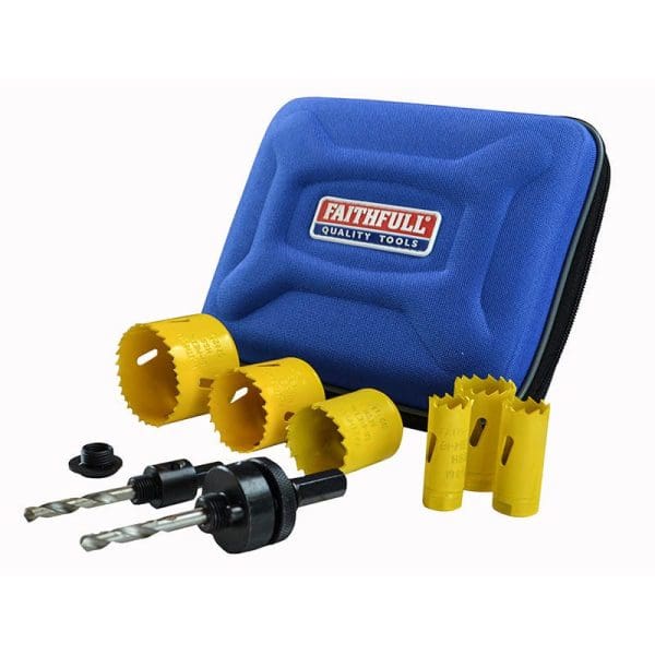 Universal Varipitch Holesaw Plumber's Kit, 9 Piece 19-57mm