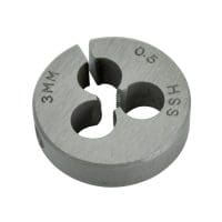 HSS Straight Flute Split Die M3 x 0.5, 13/16in OD